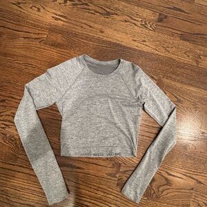 lululemon athletica Gray Long Sleeve Tee